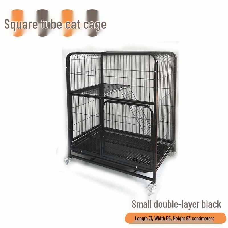 Two-Story Indoor Cat Villa: Space-Saving Cat House and Bed for Small Apartments