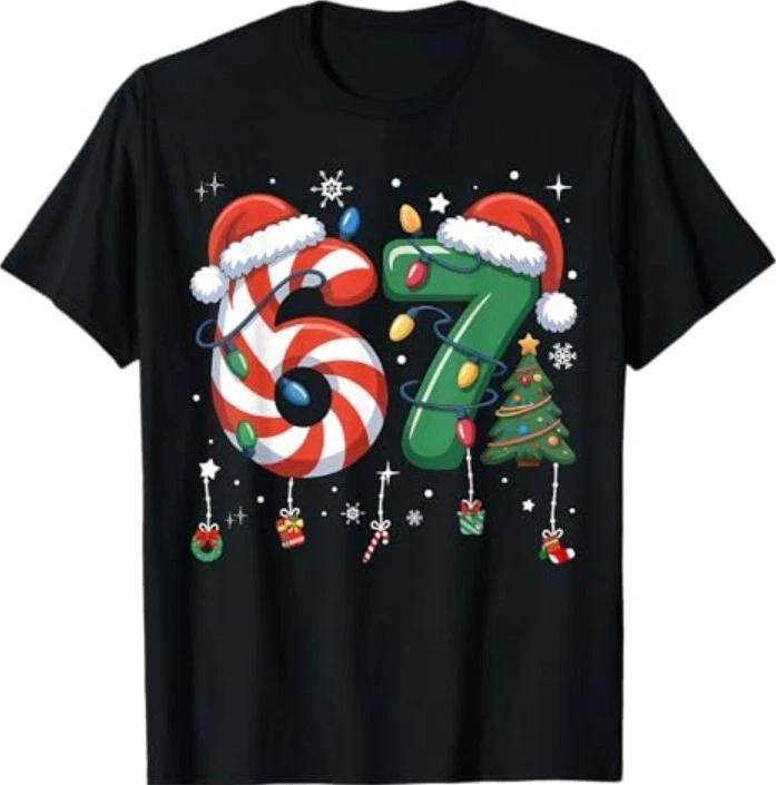 67 Meme Six Seven Christmas T-Shirt S