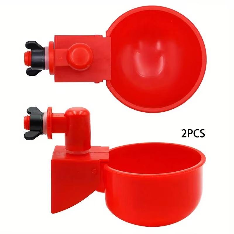 2/10cs Chicken Drinking Bowl Poultry Automatic Water Dispenser Pigeon Automatic Water Dispenser Small Chick Feeding Bowl