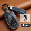 Leather Key Case For Mercedes Benz  C S Class W206 W223 S350 C260 C300 S400 S450 S500 Class Smart Key Fob Cover