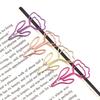 10PCS/Set Metal Flower Bookmark Colored Mini Paper Clip Smooth Meeting File Clip  Book Marking