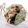 1pc Cat Floral Pattern Automatic Open/Close Umbrella, Formal Events - Ideal Gift for Family or Friends, Outdoor Accessory Yy251211265