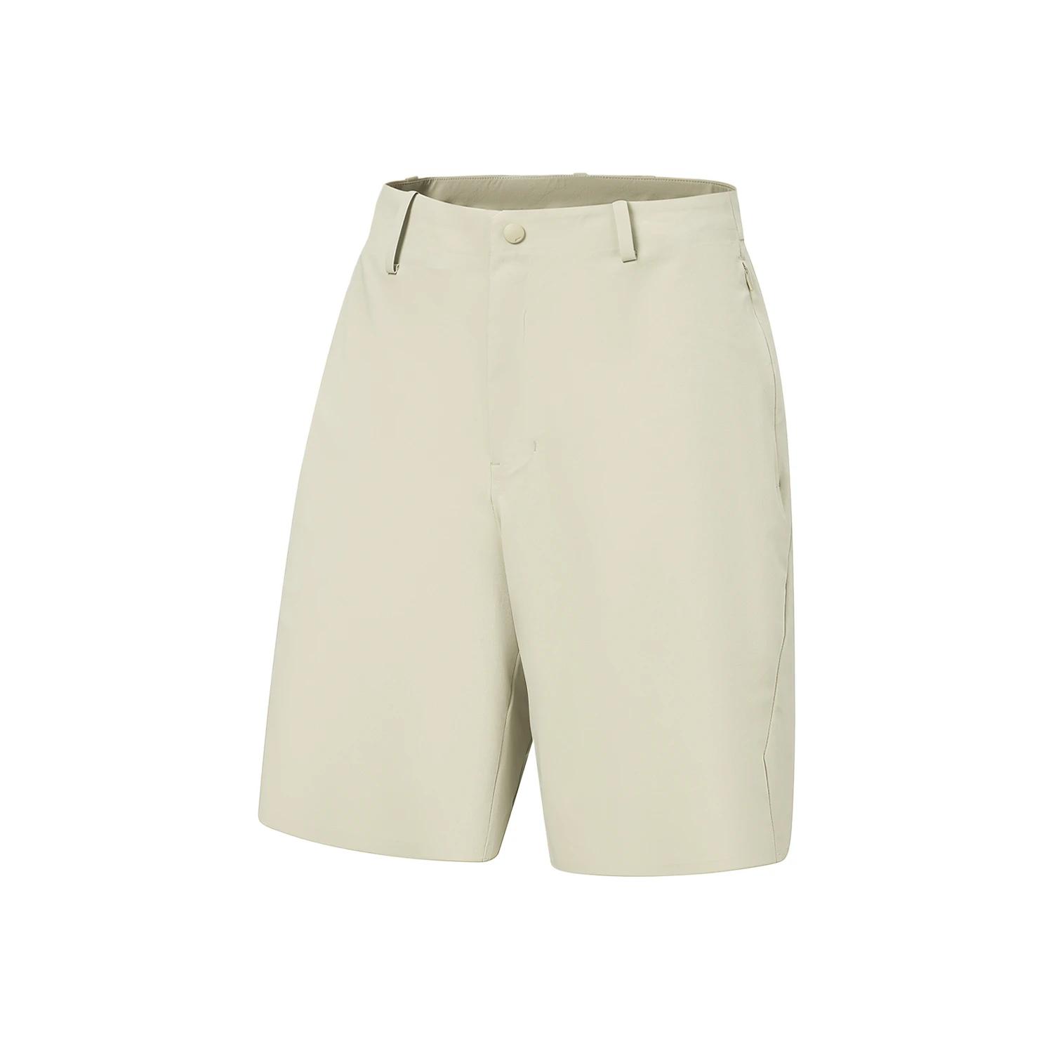 Li-Ning Glory Series Solid Color Mid-Waist Zipper Versatile Sports Casual Shorts Men shorts AKSW433-2 M