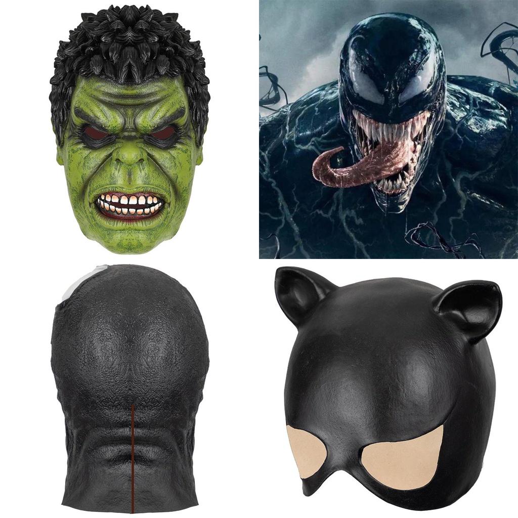 Avengers Karakter Cosplay Masker Latex Halloween Props Voor Venom Hulk En Catwoman