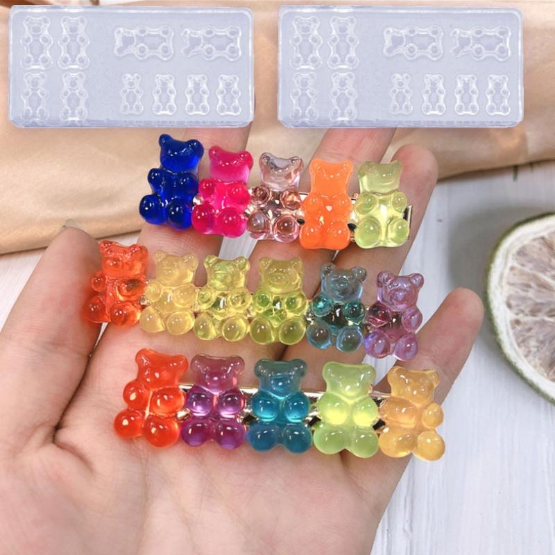 5Pc Cute Bear Nail Art Silicone Mini Gummy Bear Mold Candy Bear Resin Art Craft 5Pc Cute Bear Nail Art Silicone Mini Gummy Bear Mold Candy Bear Resin Art Craft