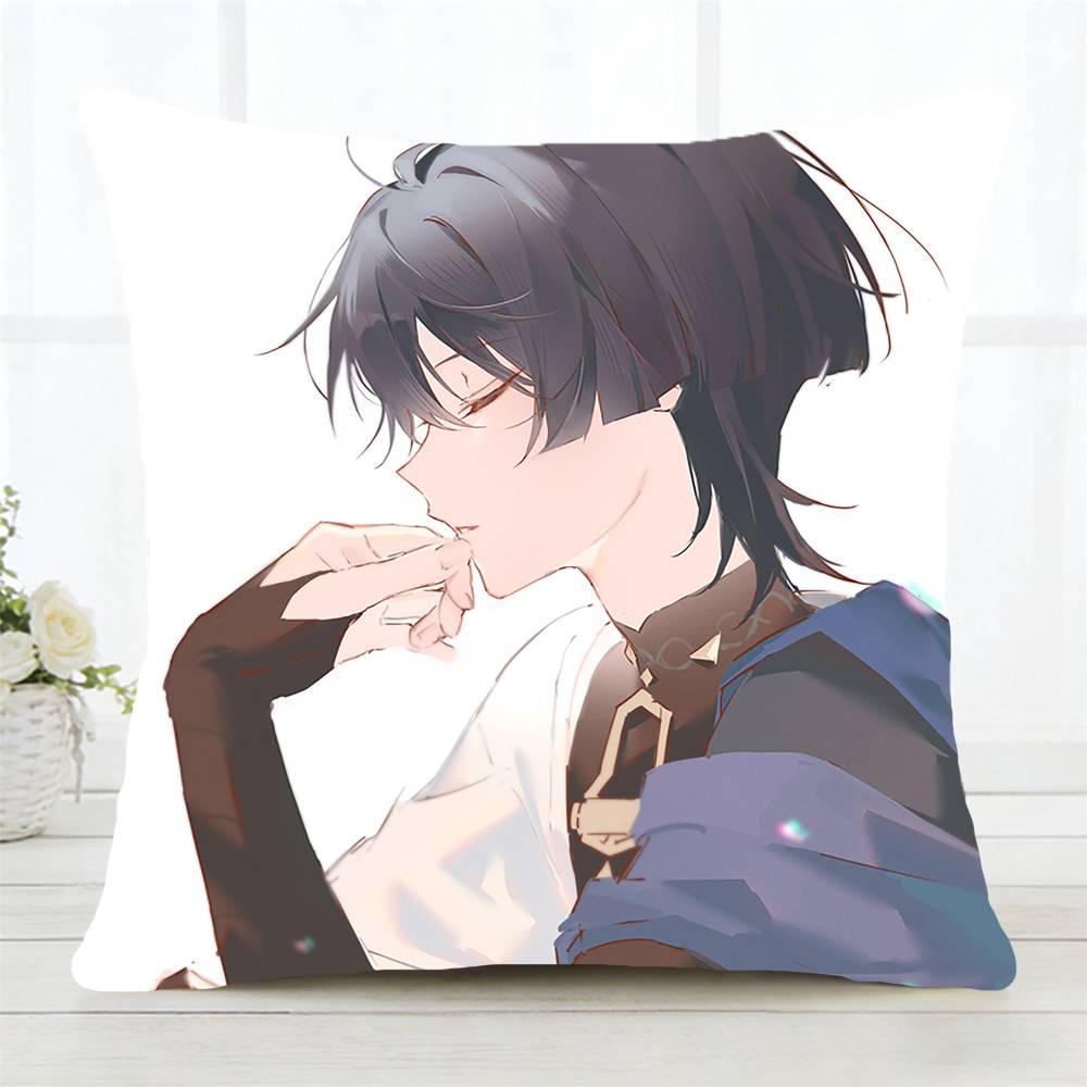 Wanderer Genshin Impact Pillow Case Fashion Square Pillowcase Bedroom Sofa Room Ins Decoration Leisure