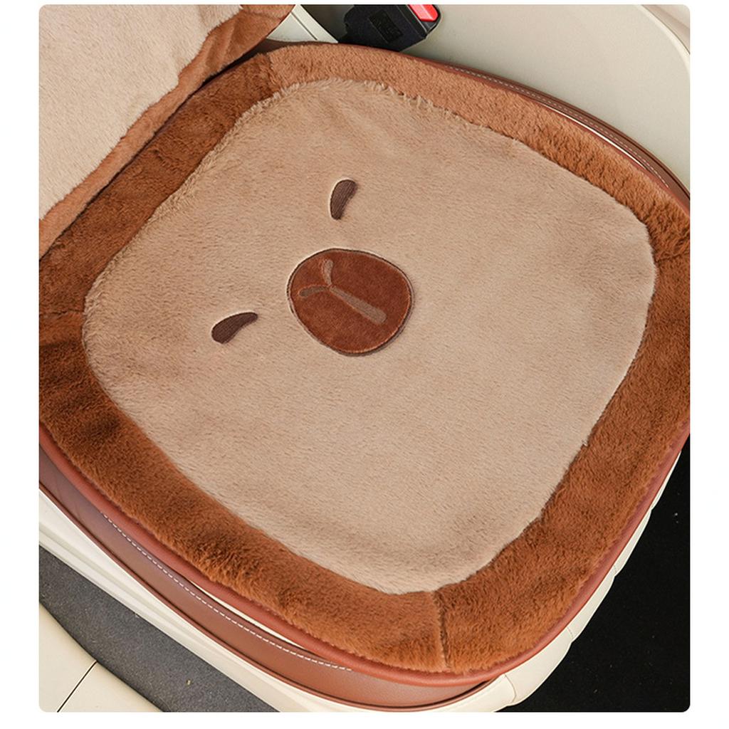 Niedliches Plüsch Autositzkissen Gefüllt Weich Auto Kopfstütze Lendenstütze Bequemes Taillenkissen Autodekoration