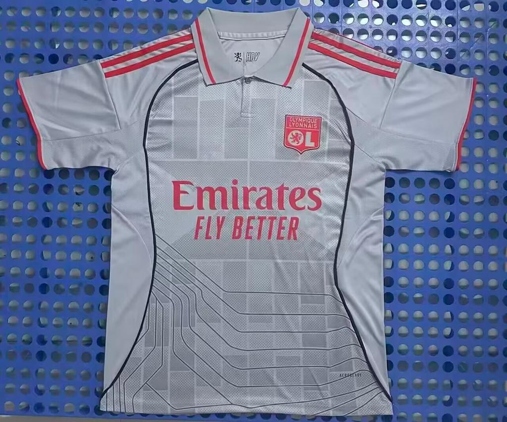 2526 Thai Football Fan Jersey Santos Marseille America Mallorca Short-sleeved Quick-drying T-shirt New La Liga