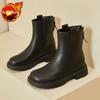 Pelz Plateau Neuheiten Stiefeletten Klobig Im Angebot Schick und Elegant Damen Kurze Schuhe Große Größe Warm Sale Heiß Pu Damen Knöchelstiefel