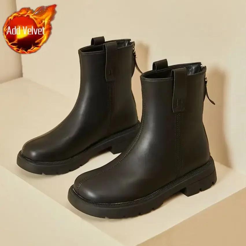 

Меховая платформа Новинка Ботильоны Массивные По акции Шикарные и Элегантные Женские Короткие Туфли Большого размера Теплые Распродажа Горячие Пу Женские Ботильоны 40