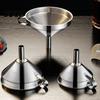 Wide Mouth Funnel with Filter Stainless Steel Detachable Strainer, Anti Spill Oil Professional Cooking Set Ergonomic Handle, Narrow Bottles