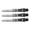 YOKIVE 3 Set Dart Shafts Indoor/Outdoor Aluminum Medium 2BA Screw Dart Stems Replacement Dart Accessories For Home Club Camping (Black 35mm)