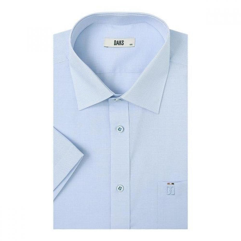 

Daks 26year Ss Wool Blend Dobby Jacquard Pattern Summer Short Sleeve Regular Fit DMS1SHDS113-B1/95