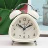 Primary and Secondary School Students Use Large Ringtone 3-inch Metal Ringing Alarm Clock for Home Bedside Silent Sweep Second Night Light Clock