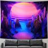UV Fluorescent Tapestry Starry Sky Print Wall Hanging Art Home Decor