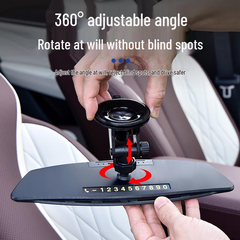 High-Definition Rearview Suction Cup Mirror for Tricycles – Blind Spot and Reverse Assistance