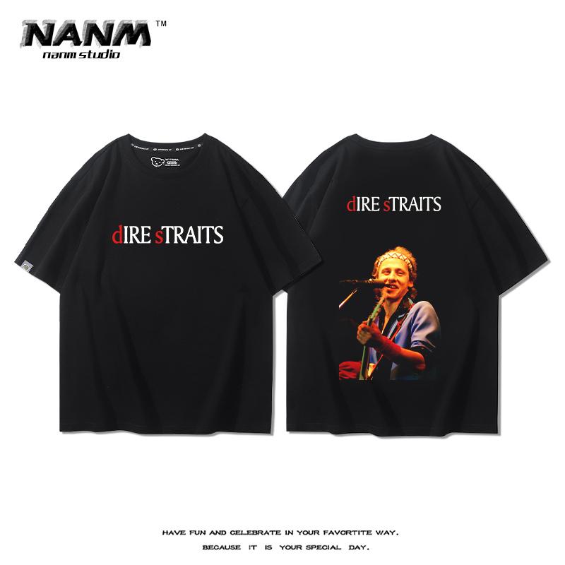 Blues Rock Hiphop Print 100 Cotton Men Women Tshirt Summer Autumn Daily Outdoor Sports Party Casual Loose Street Shortsleeve