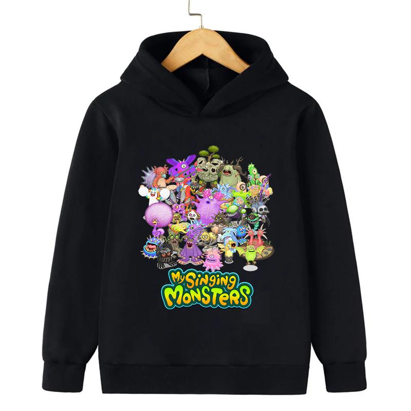 Felpa My Singing Monsters Ragazzi Ragazze Moda Casual Felpe Anime Streetwear Autunno Inverno Felpa Calda Abbigliamento Bambini