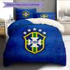 Brazil national football team  Pattern Bedding Quilt Set  Home Decoration  Gift (1 * duvet cover + 2 * pillowcase  without core)