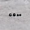 Genuine Black Onyx Studs Black Diamond Earrings Sterling Silver Studs Handmade Studs Everyday Wear Jewelry Gift for Her Gift for Mom