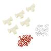 5pcs 3 Way T Hose Connector Replacement for Jura Coffee Machine T Type Fluid Connector With O Rings Clamps