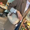 Retro Casual Leather Women'S Bag Simple Shoulder Messenger Bag Large Capacity First Layer Cowhide Wide Shoulder Strap Small Square Bag Women