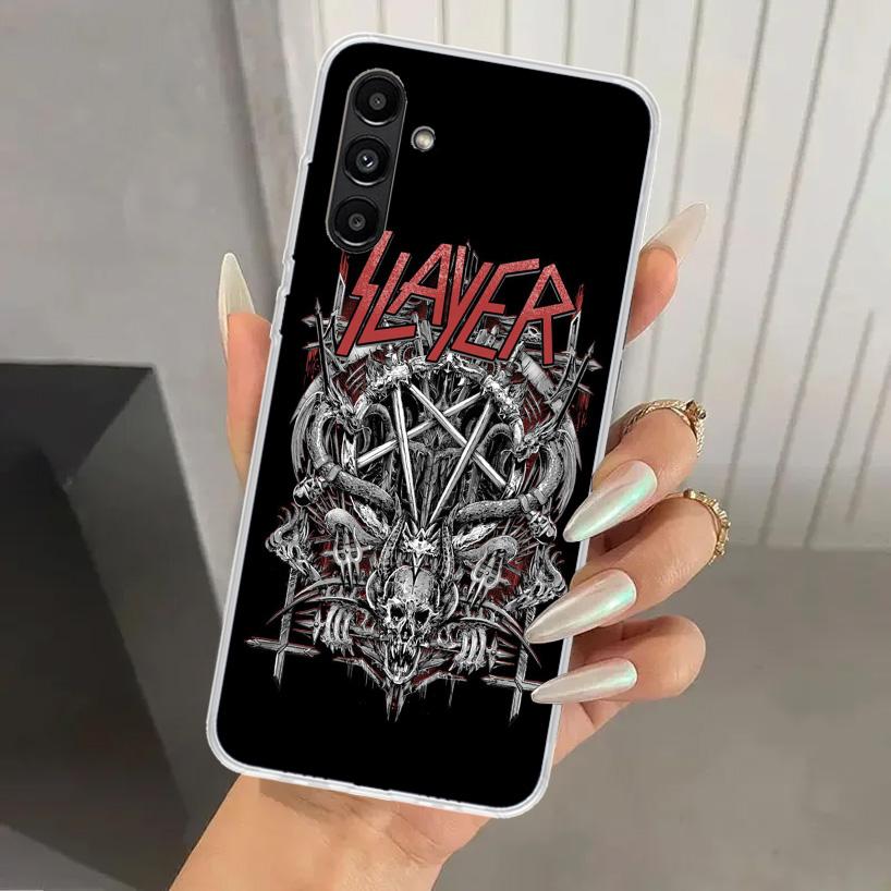 Slayer Heavy Metal Rock Band Phone Case for Samsung Galaxy A17 A16 A37 A26 A36 A57 A56 A15 A25 A35 A55 A14 A24 A34 A54 A13 A23 A