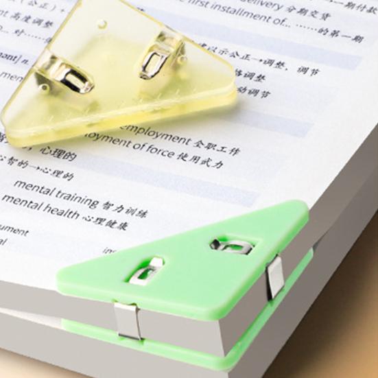 5 Stück Dreieckige Eck-Büroklammern Testpapier-Organizer Büro Aktenklassifizierung