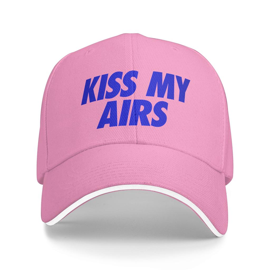 Personalized Classic Kiss My Airs Baseball Cap for Unisex Women Adjustable Adult Dad Hat Summer Sun Hat