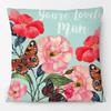 Beautiful Bird Parrot Kookaburra Floral Painting Cushion Cover Home Decorative Sofa Throw Pillow Case