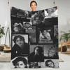 Coperta di Timothée Chalamet Foto Attore Viaggio Ufficio Coperta in Flanella Calda Morbida Divano Letto Copriletto Personalizzato Regalo