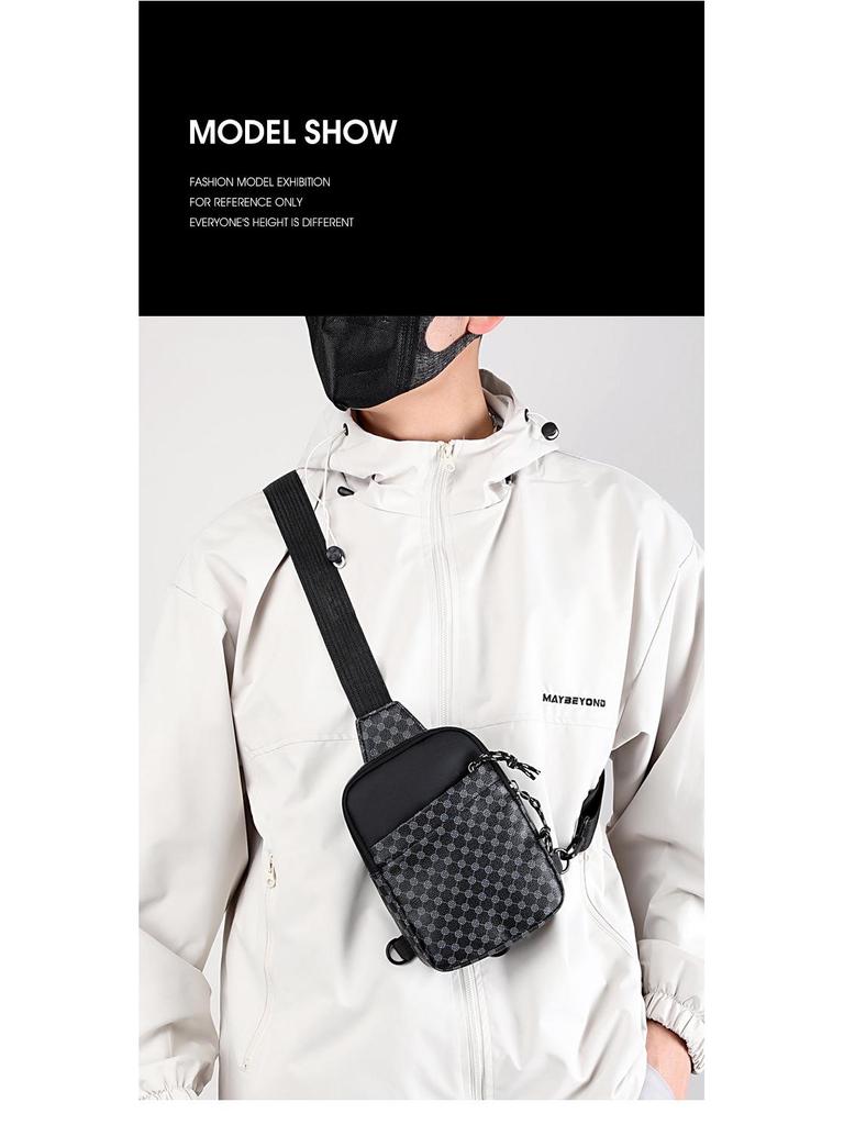 Unisex Waterproof PU Mini Sports Crossbody Bag - Phone & Essentials Carrier