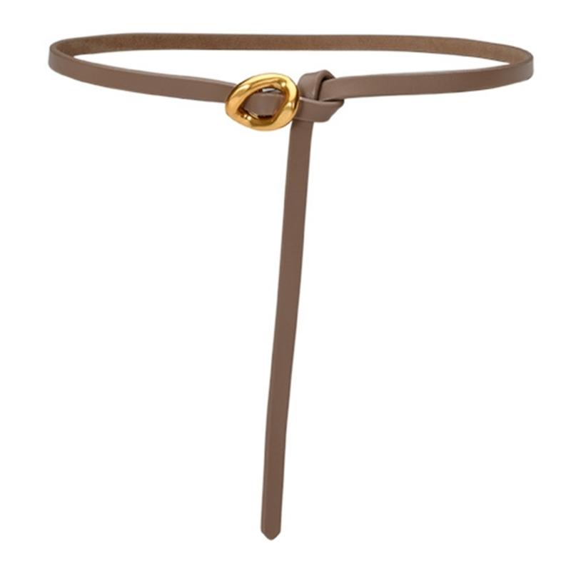 Fashion Leather Belt All Matching Waistband Dress Slim Waiststrap Waist Decors Women Self Knotted Skinny Waiststraps