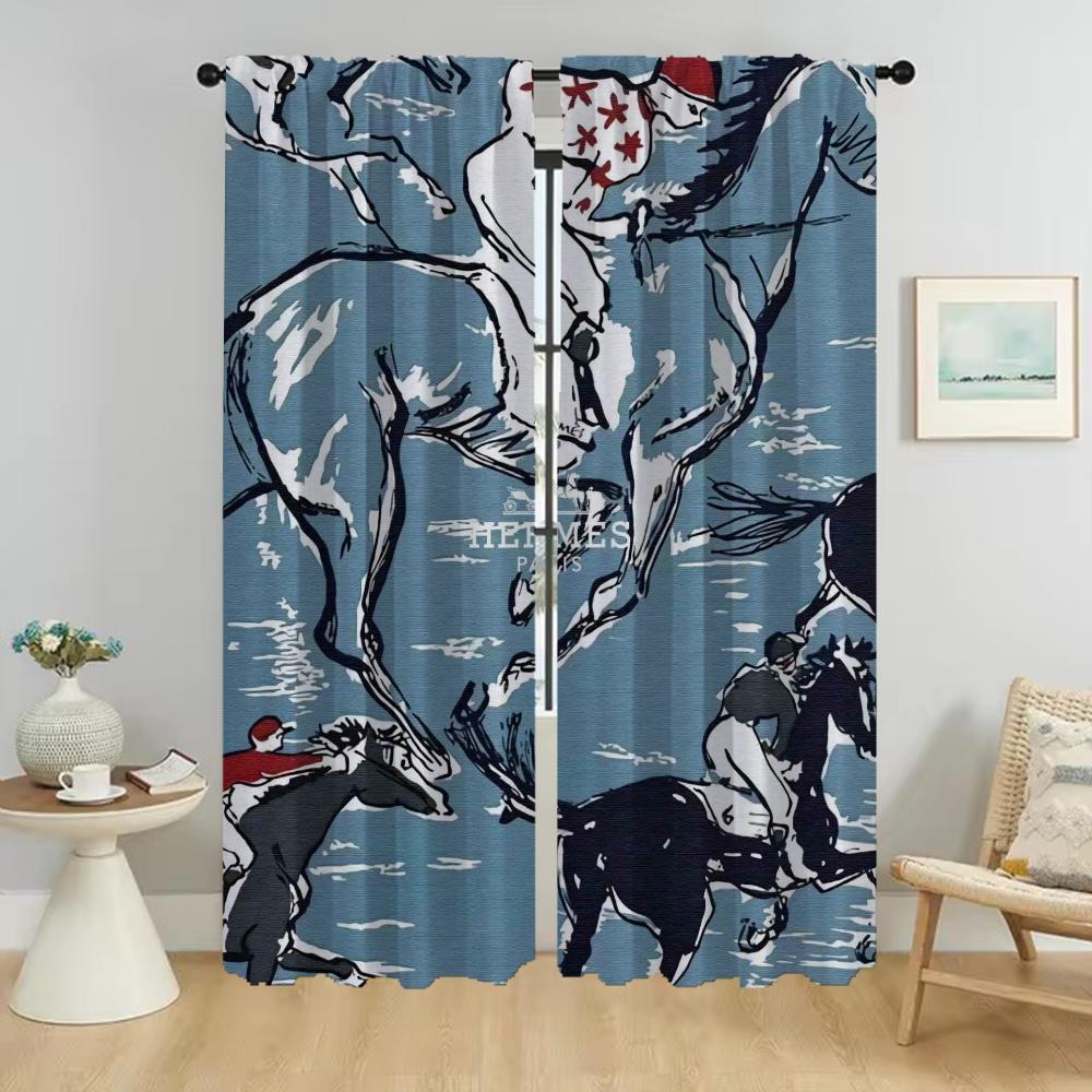 

H-hermes Shades Шторы для спальни, оконные шторы для комнаты, 2 панели, занавески для домашнего интерьера, перегородки, украшения на Хэллоуин, ребенок W50xH70cmx2pcs-CL