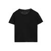 MD Summer New Arrival Women's Clothing American Basic Style Casual Minimalist Lightweight round Neck Short Sleeve T-shirt Top 6813703