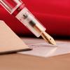 Majohn M2 Penna Stilografica Dimostrativa ad Alta Capacità Con Contagocce Inchiostro Visibile Penne Trasparenti Per Scrittura Forniture Scolastiche Ufficio