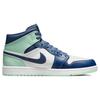 Air Jordan 1 Mid Blue Mint Men Sneakers Mystic-Navy Mint-Foam White 554724-413