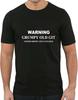 Funny Mens Slim Fit T Shirt Menss Novelty Dad Tee Shirt Warning Grumpy Old Git Grandad Slim Fit T Shirt Mens