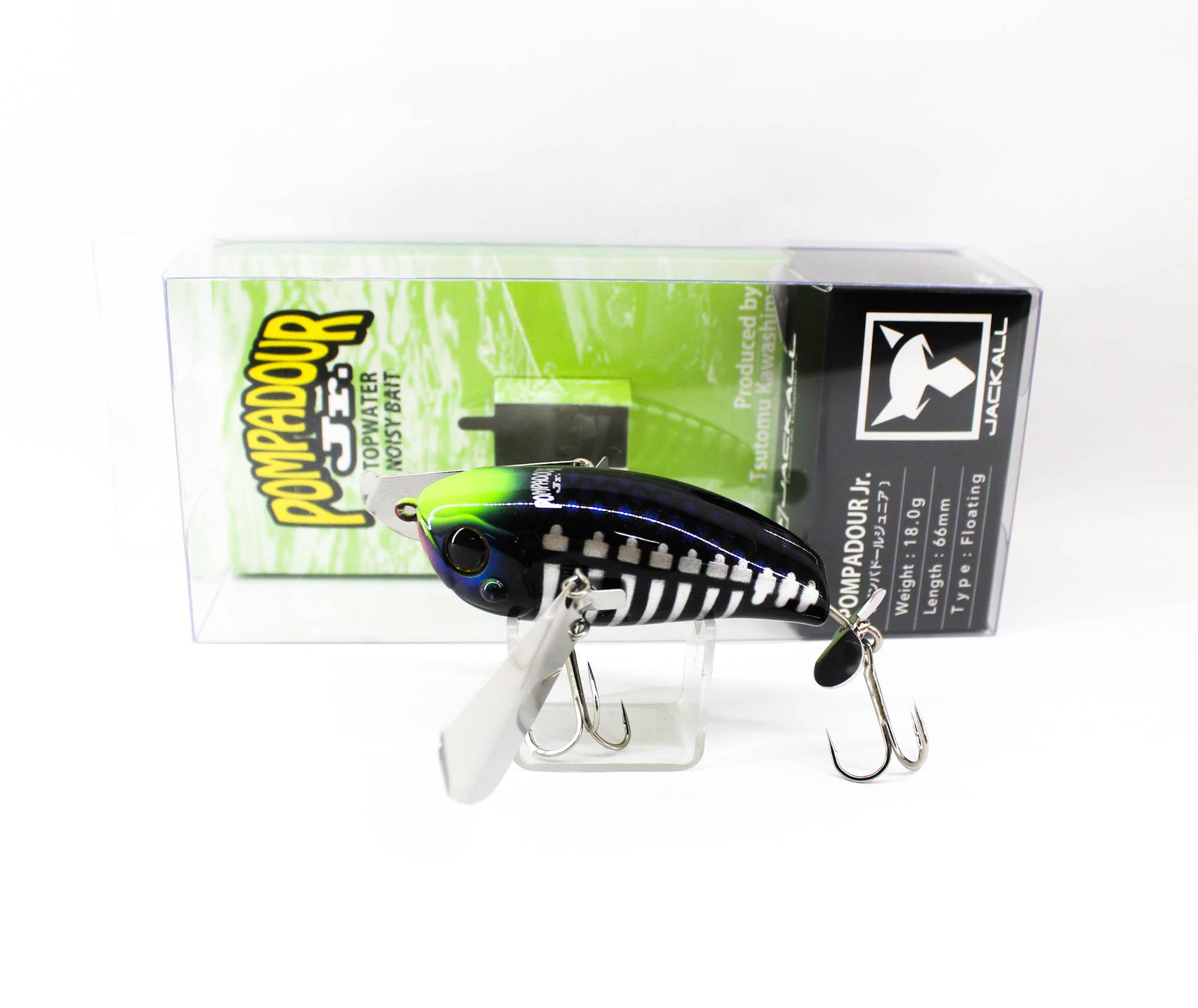 

Jackall Pompadour JR Floating Topwater Lure Black Bone (7555)