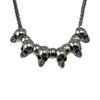 Metal Skull Pendant Necklace Punk Style Choker Necklace Hip Hop Clavicle Chain Necklace Gothic Jewelry for Eboy Men