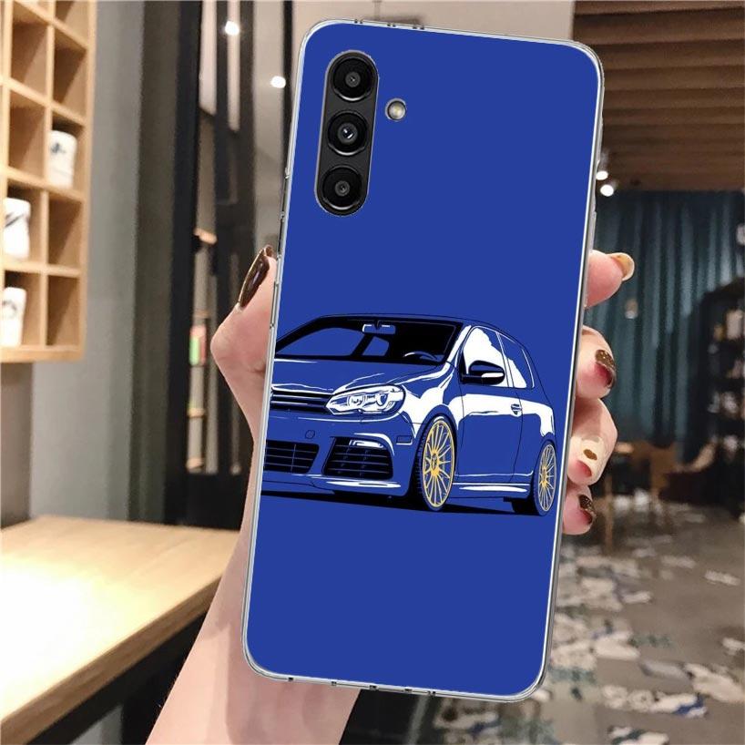 Cool MK4 MK5 Golf Car Soft Phone Case For Samsung Galaxy A17 A16 A26 A36 A56 A15 A14 A13 A55 A54 A53 A35 A34 A33 A25 A24 A23 A05