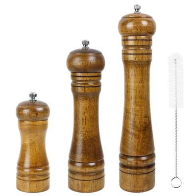 Holz Pfeffermühle Pfeffermühle Einstellbare Grobheit Hölzerne Pfeffer Salzmühle Mühle Salz- und Pfeffermühlen Streuer JT04
