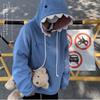 Men's Autumn Personalized Design Printed Sweatshirt Long Sleeve Hooded Handsome Pullover Top