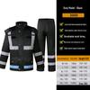 Herren- und Damen-Neongrün Reflektierend Wasserdicht Fahrrad-Regenmantel und Hose Set