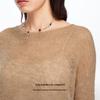 Veromoda Women's Merino Wool Mohair Blend Slouchy Knit Sweater