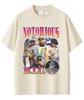 Rapper The Notorious Big Graphic TShirt Biggie Smalls Print T Shirts Unisex Hip Hop Fashion Tees Male Cotton Oversized TShirts