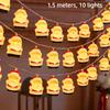 Snowman Led String Lights, Battery Operated Snowman Fairy Lights For Christmas Thanksgiving Fall Indoor Outdoor Home Decor