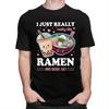 Custom Just A Girl Who Loves Ramen And Boba T Shirts Men 100 Cotton Tee Tops Tshirts ShortSleeve Tshirt Clothing