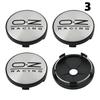 1 Set/4 Stück 58MM/60MM/63MM/65MM Kappe Für Felgen OZ Logo Radnabendeckel Sportwagen Radabdeckung Radkappen