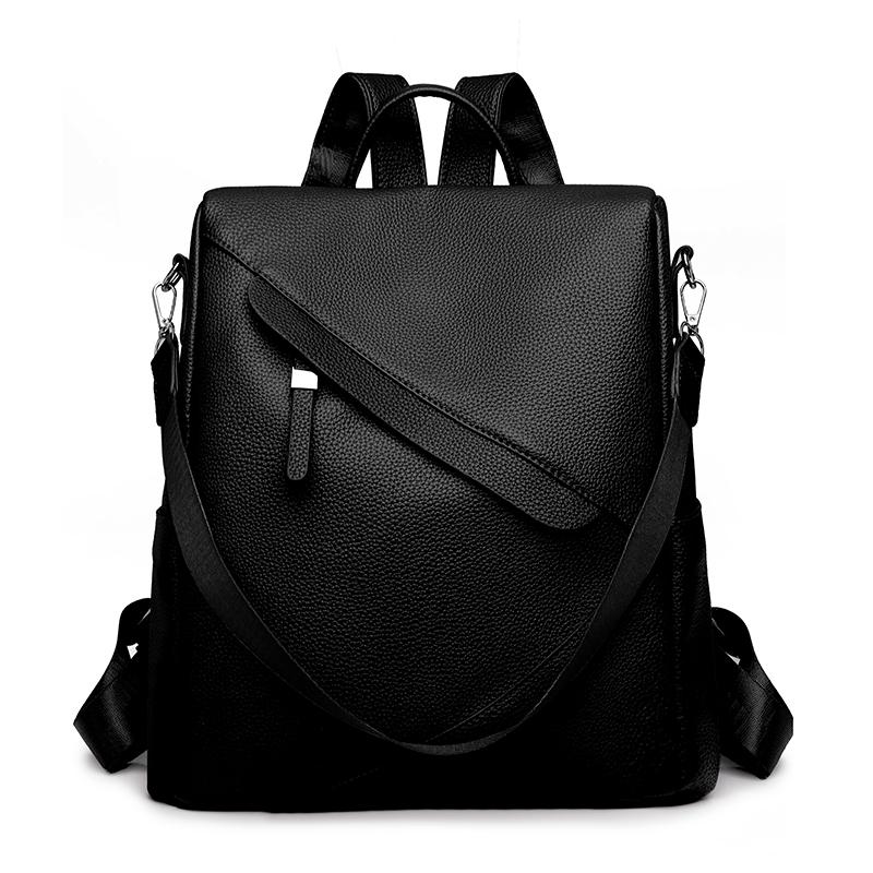 Outdoor Travel Bag PU Women's Large Capacity Backpack Multifunctional Shoulder Bag